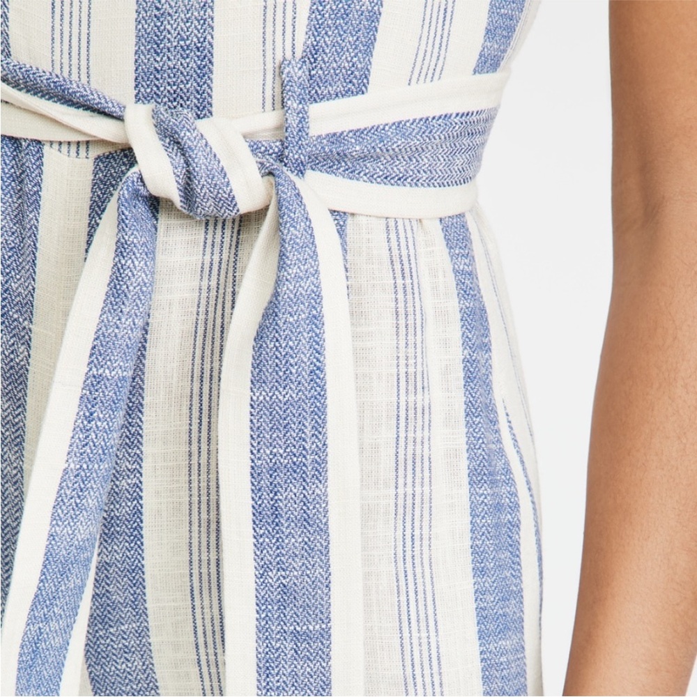 Alice + Olivia striped jumpsuit culottes NEW Size 6 Nautical stripes - Picture 3 of 16